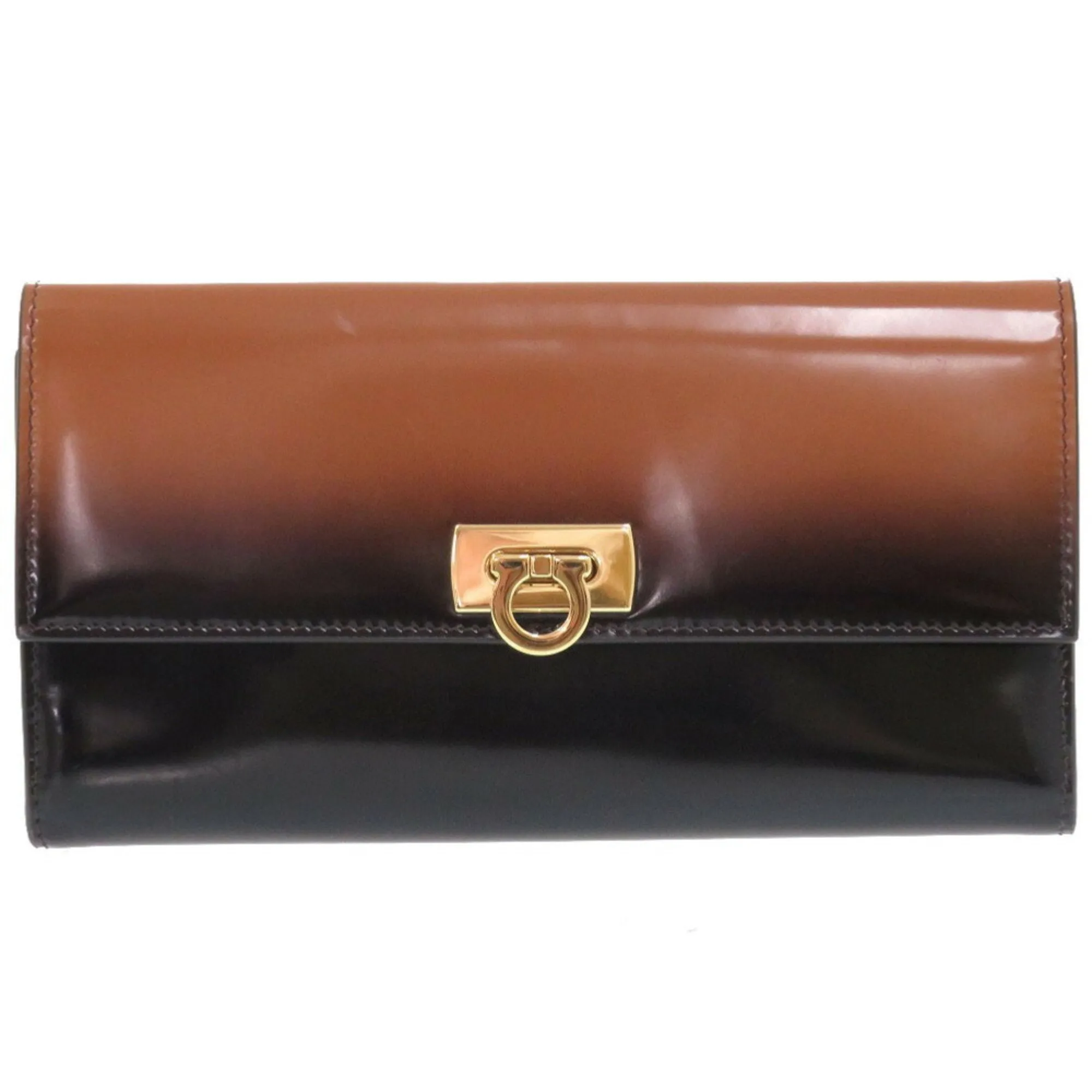 Salvatore Ferragamo  Leather Long Wallet (Bi-Fold) (Pre-Owned)
