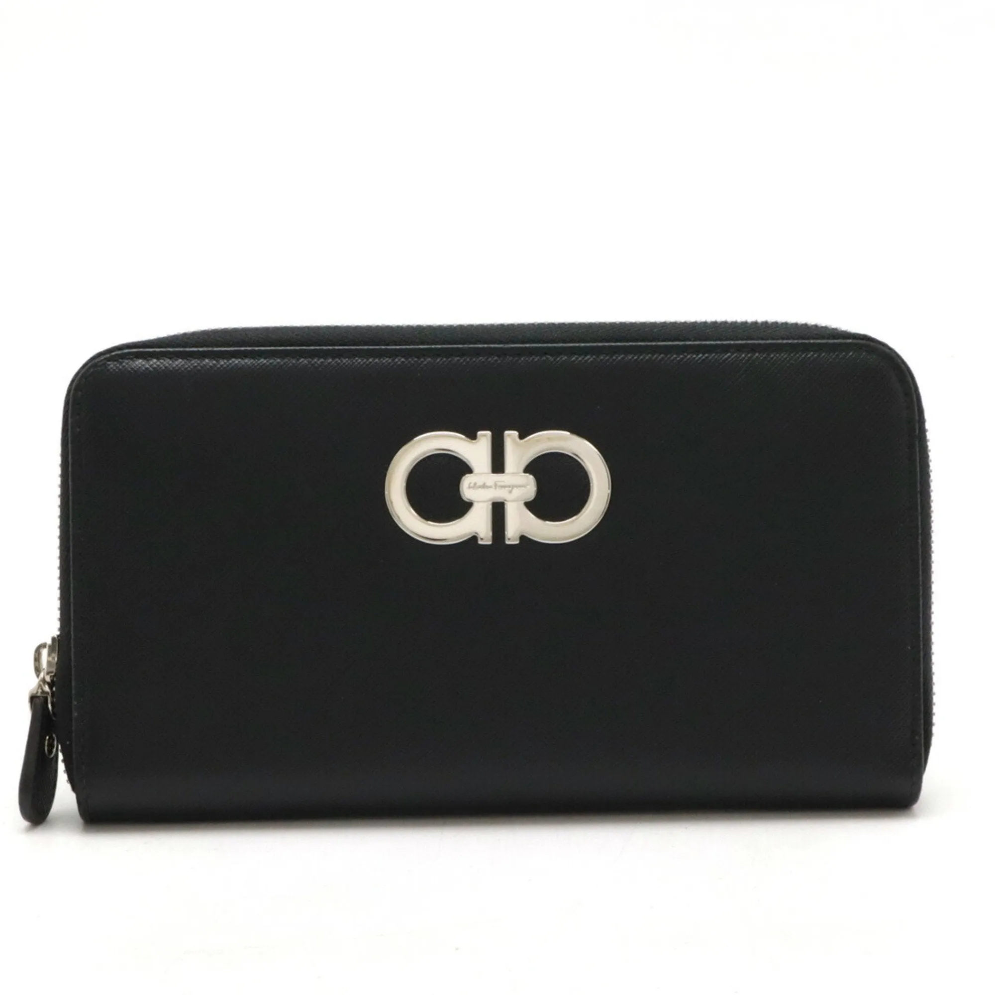 Salvatore Ferragamo Leather Long Wallet (Bi-Fold) (Pre-Owned)
