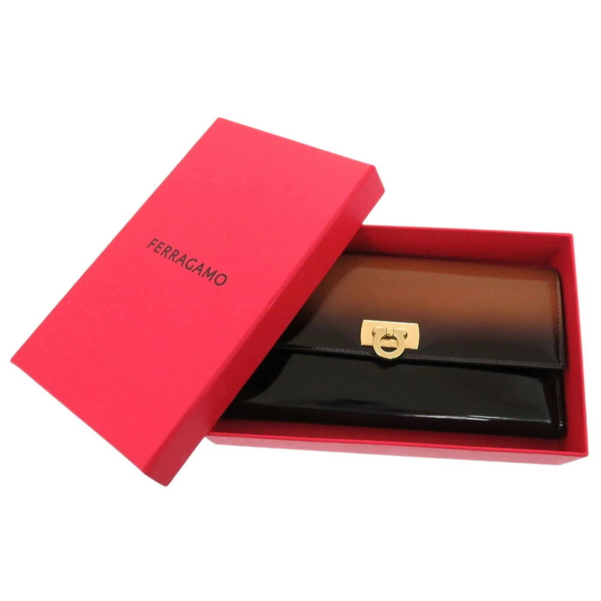 Salvatore Ferragamo  Leather Long Wallet (Bi-Fold) (Pre-Owned)