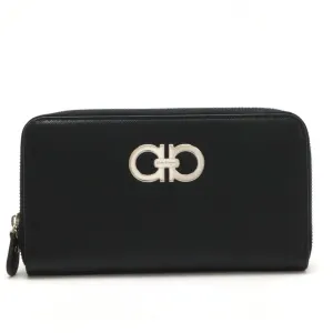 Salvatore Ferragamo Leather Long Wallet (Bi-Fold) (Pre-Owned)