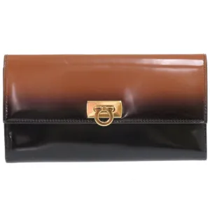 Salvatore Ferragamo  Leather Long Wallet (Bi-Fold) (Pre-Owned)