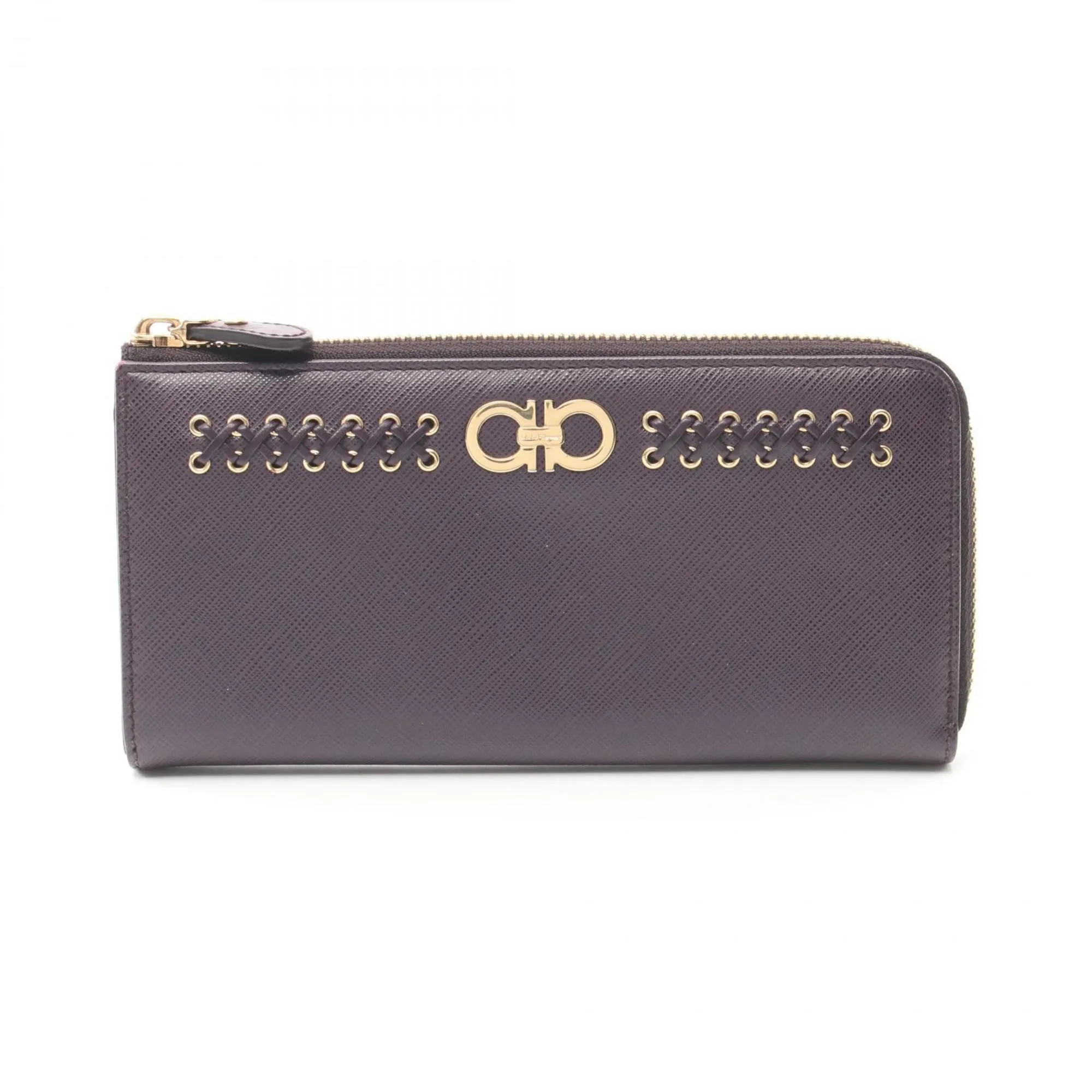 Salvatore Ferragamo Leather Long Wallet (Bi-Fold) (Pre-Owned)
