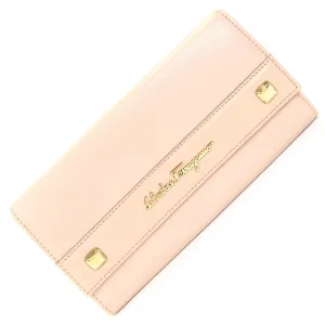 Salvatore Ferragamo Leather Long Wallet (Bi-Fold) (Pre-Owned)