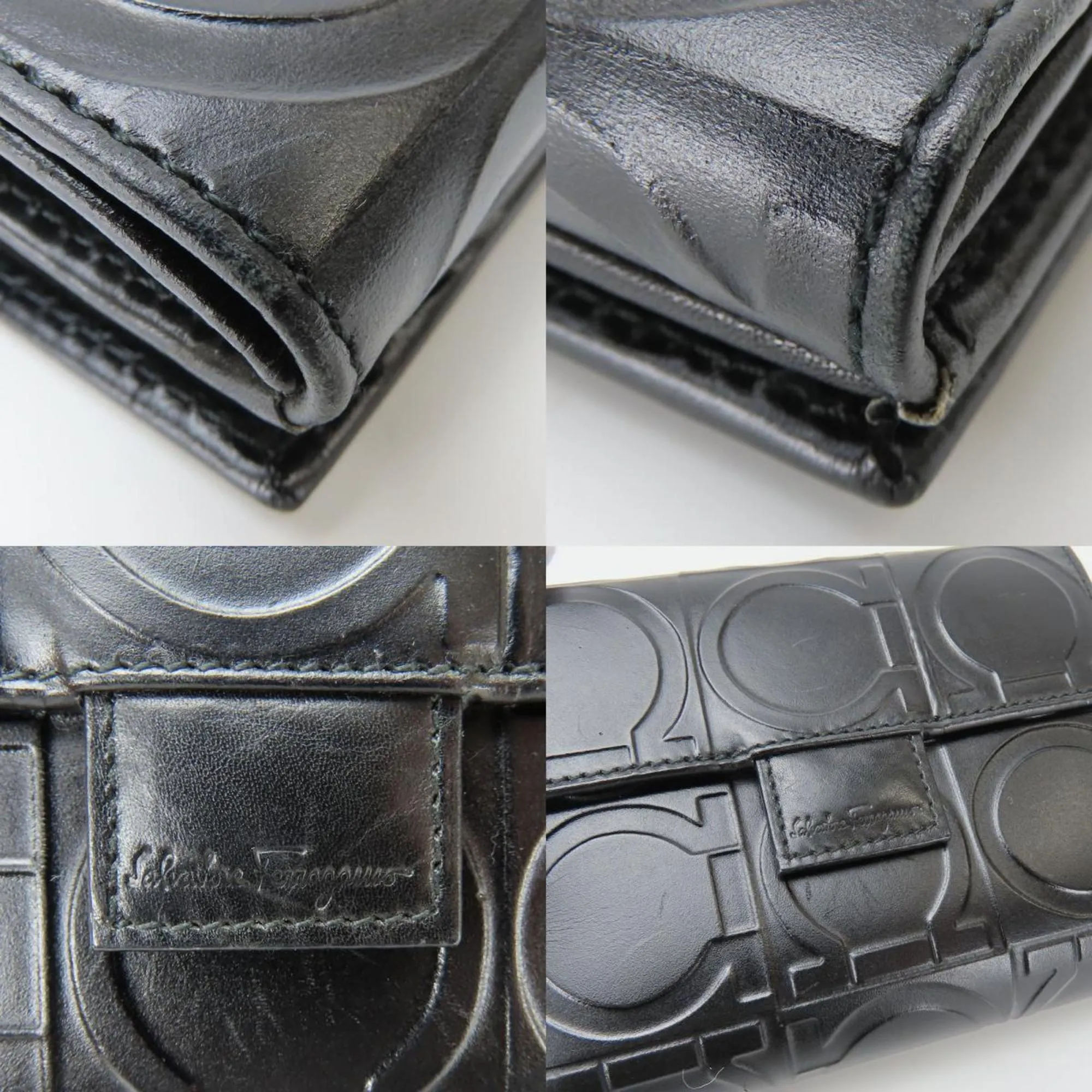 Salvatore Ferragamo Leather Wallet (Bi-Fold) (Pre-Owned)