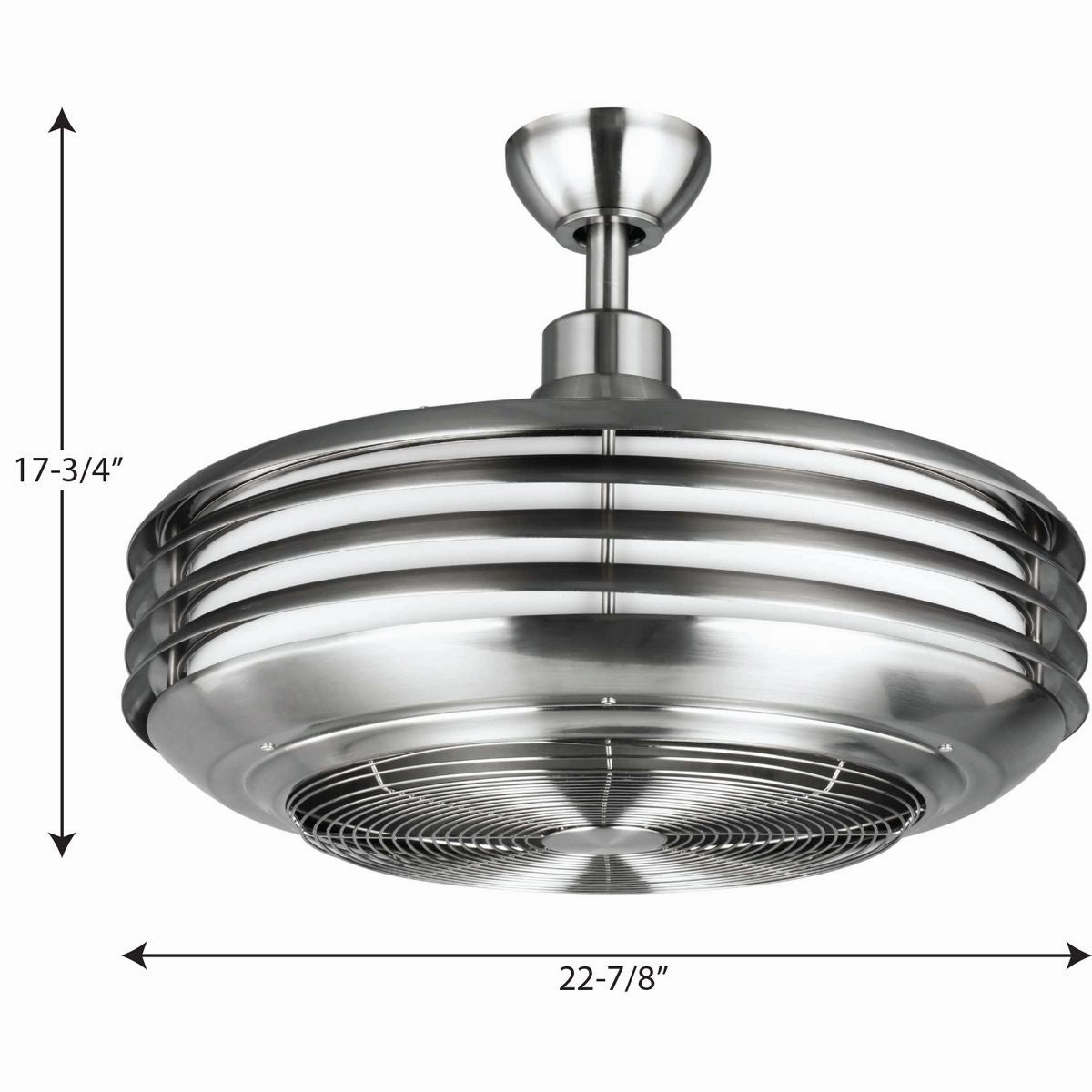 Sanford 24"Ceiling Fan Brushed Nickel Fandeliers at discount prices