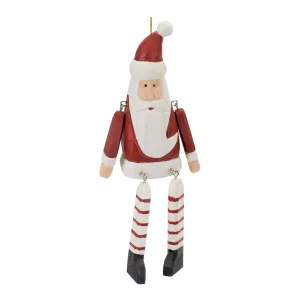 Santa Ornament (Set of 6) 9"H Wood Cheap Holiday Home Decor