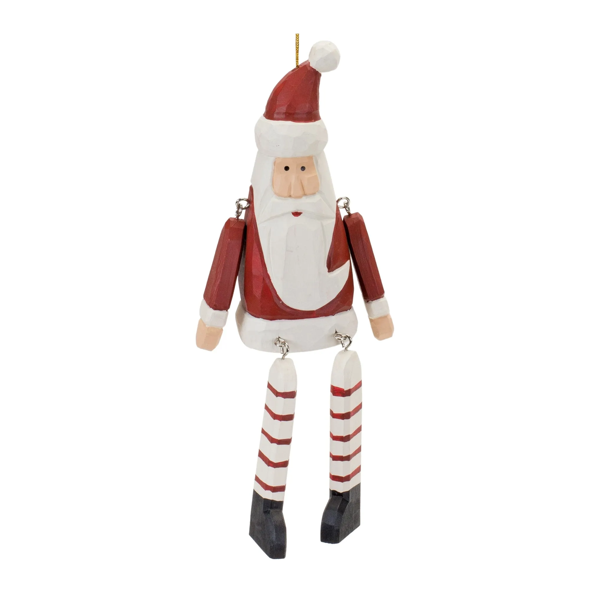 Santa Ornament (Set of 6) 9"H Wood Cheap Holiday Home Decor
