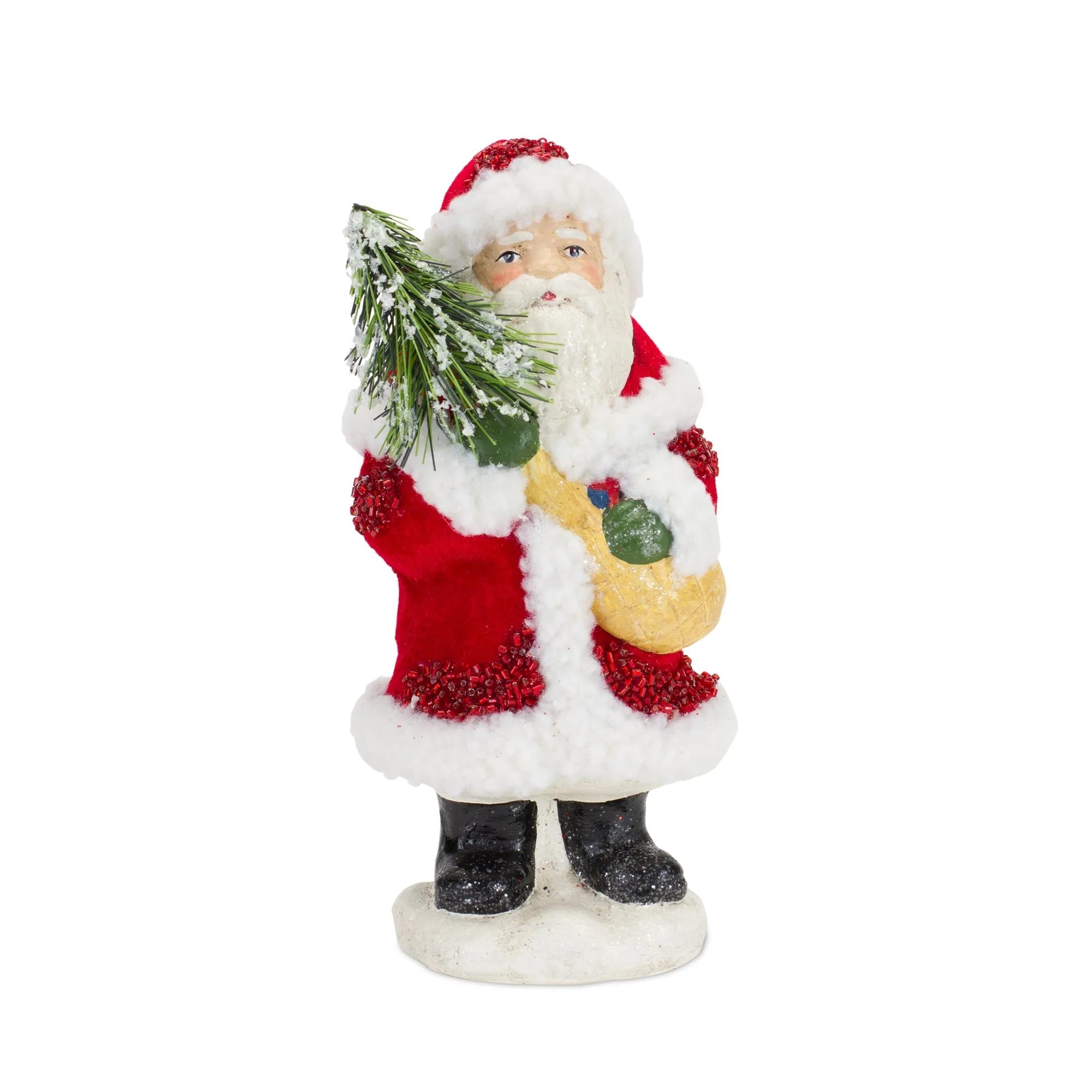Santa (Set of 3) 8.75"H Paper Pulp