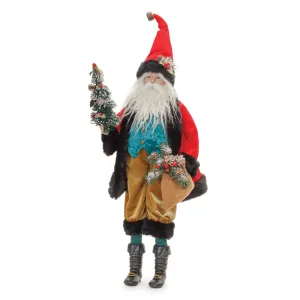 Santa w/Tree 26.5"H Polyester/Resin Festive Decor online outlet