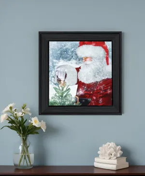 Santas Tree Star 2 Black Framed Print Wall Art Affordable Wall Decoration items