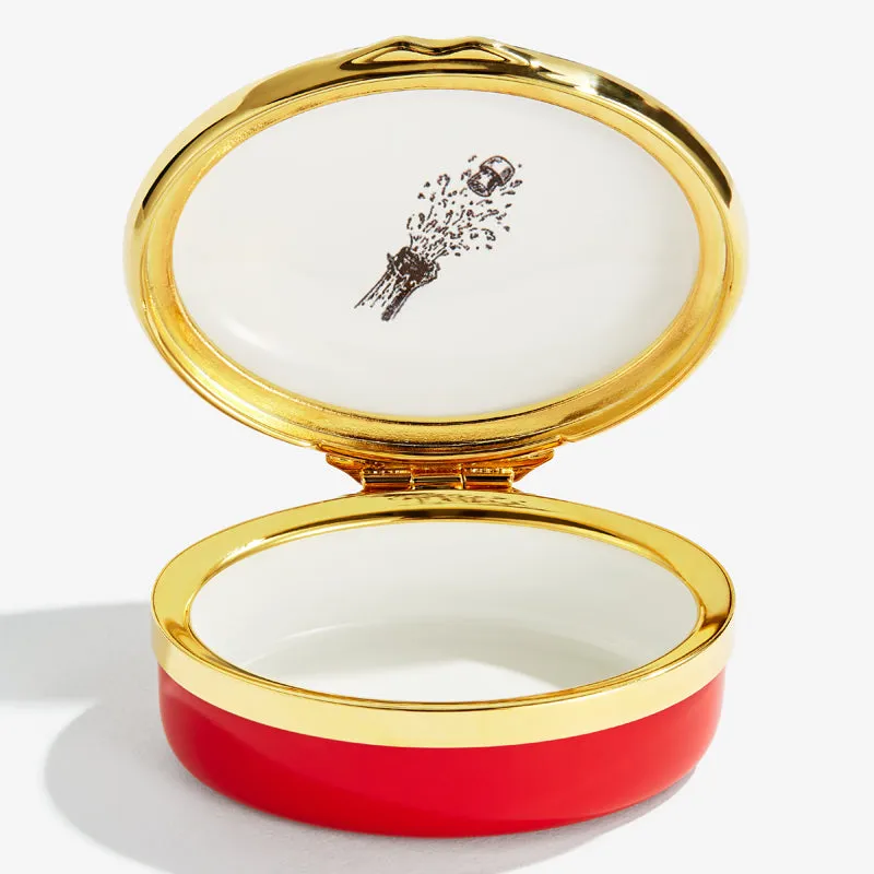 Save Water, Drink Champagne Enamel Box Trinket Trays & Boxes cheap