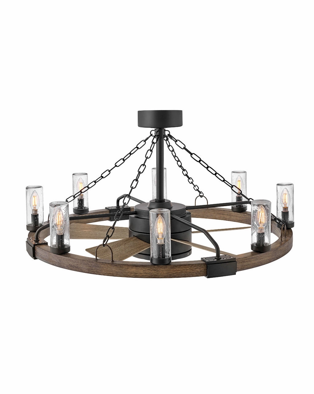 Sawyer 36" with 28" LED Fandelier Matte Black Fandeliers FANS on sale now