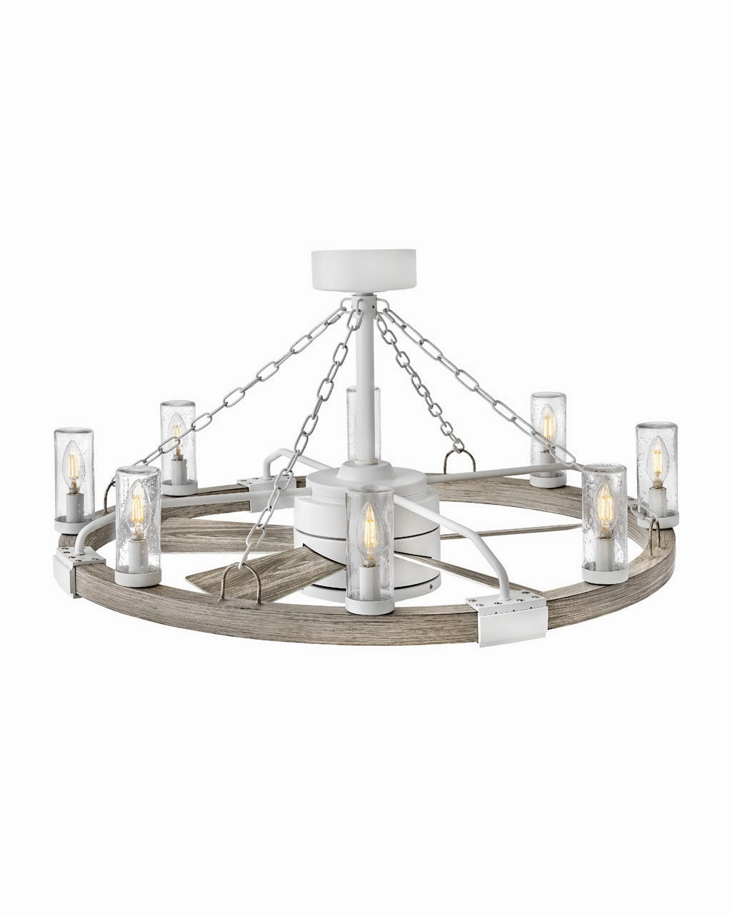 Sawyer 36" with 28" LED Fandelier Matte White Fandeliers FANS on sale now