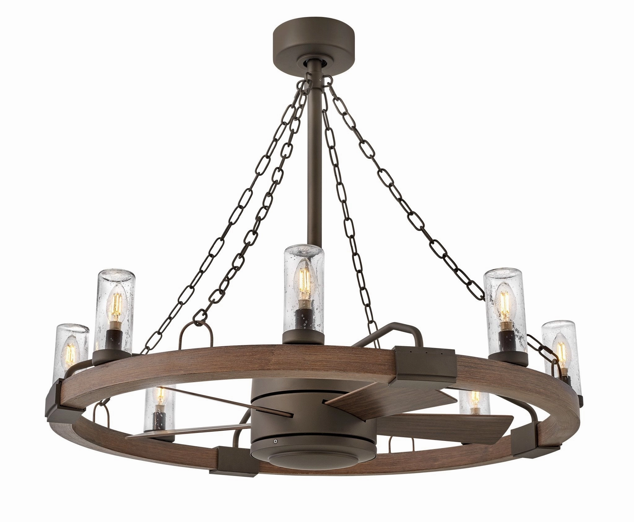 Sawyer 36" with 28" LED Fandelier Metallic Matte Bronze Fandeliers at discount prices