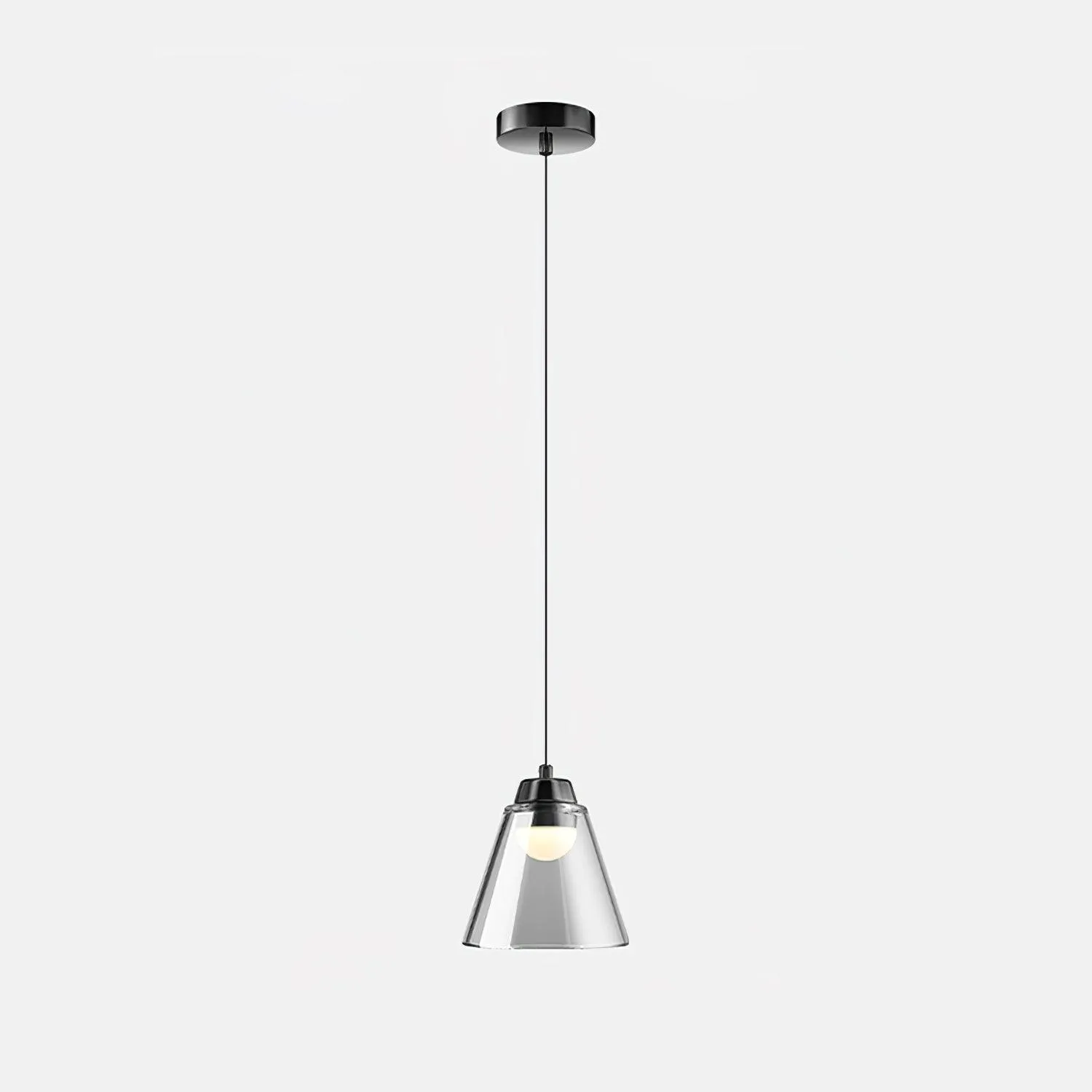 Sculptural Glass Pendant Lamp