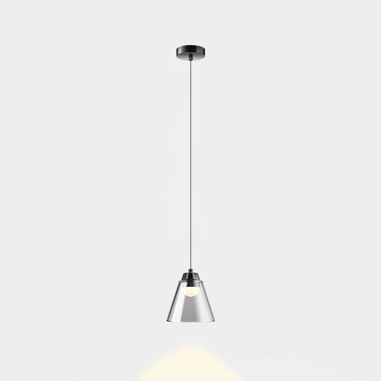 Sculptural Glass Pendant Lamp