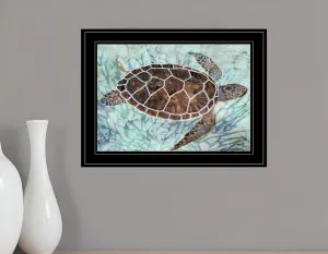 Sea Turtles Collage 1 Black Framed Print Wall Art Home Mirrors & Wall Art