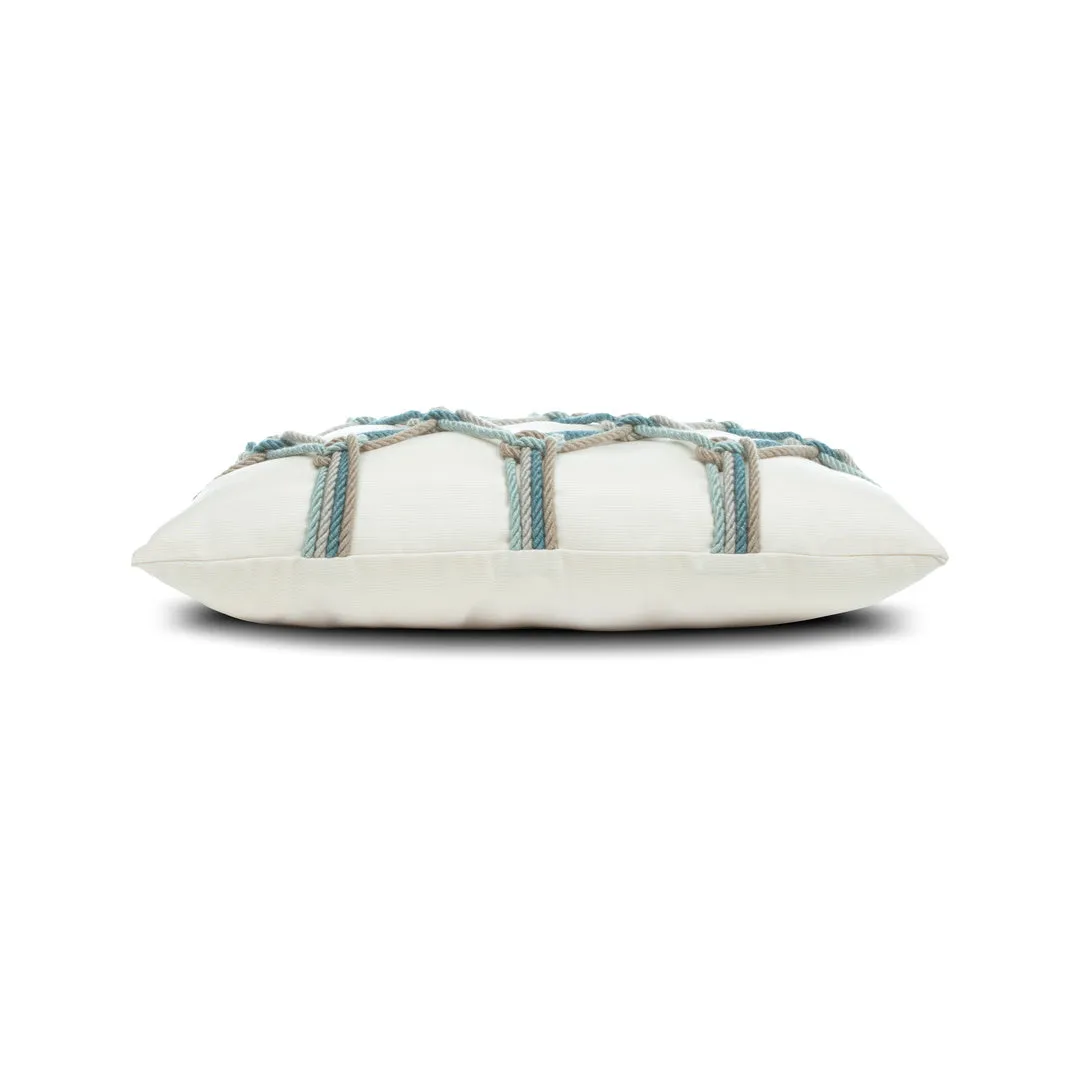 Seascape Rope Indoor/Outdoor Pillow, Lumbar Decorative Pillows new arrival