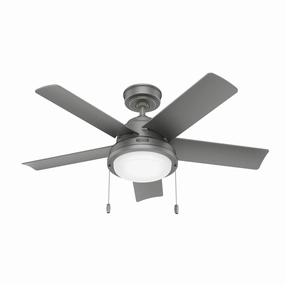Seawall 44"Ceiling Fan Matte Silver Small Fans FANS hot deal