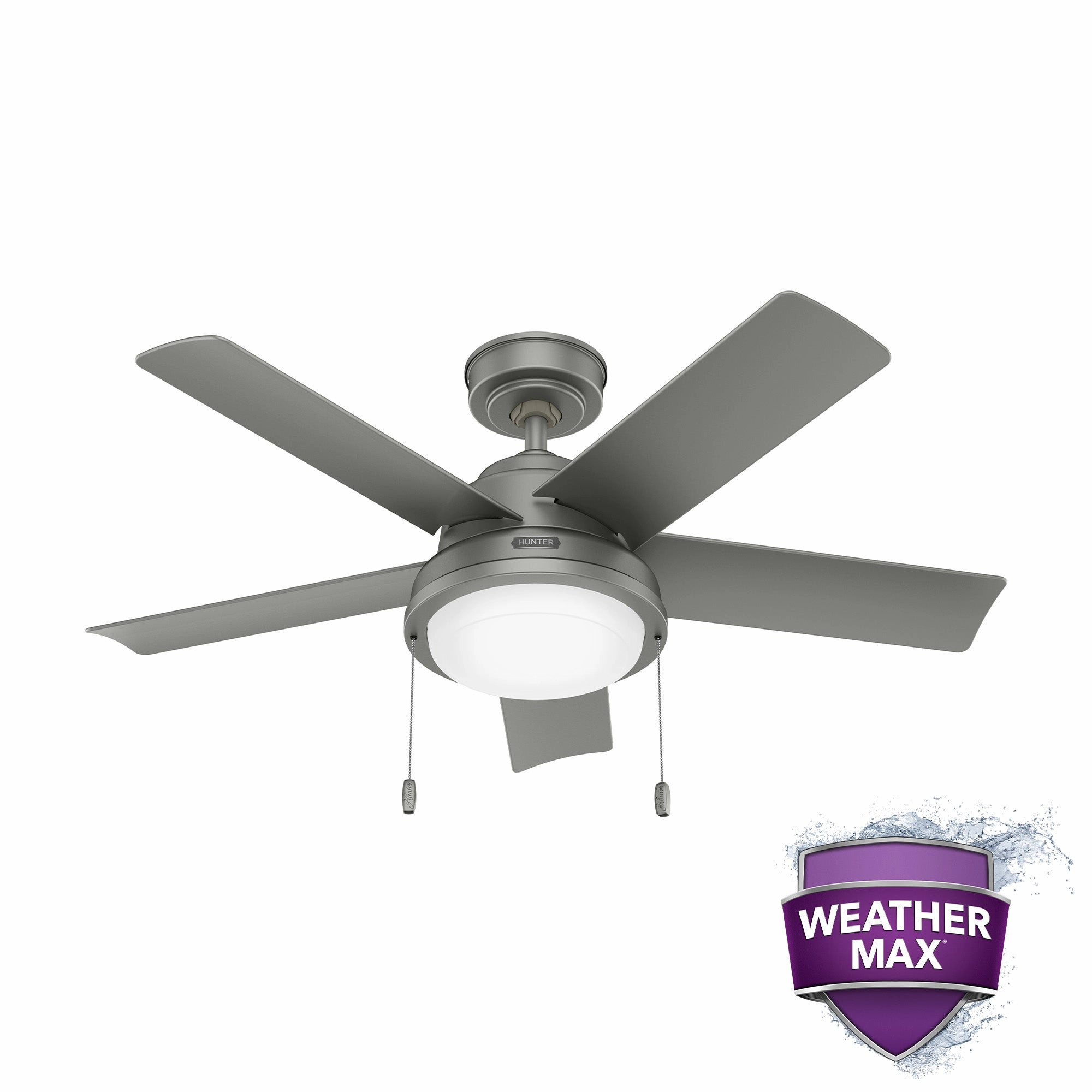 Seawall 44"Ceiling Fan Matte Silver Mini Ceiling Fans promo