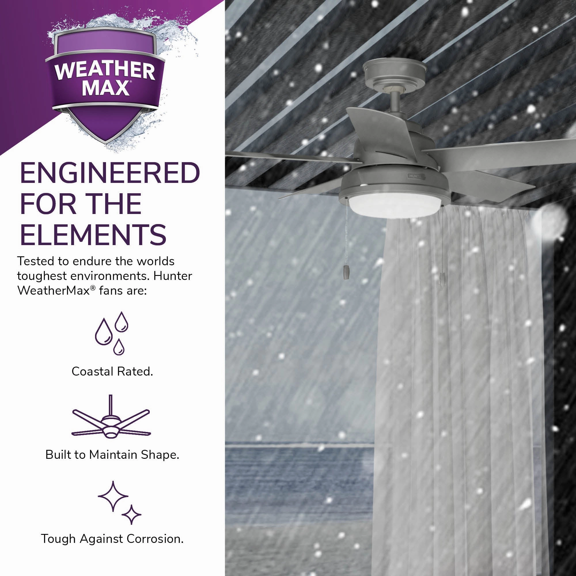 Seawall 44"Ceiling Fan Matte Silver Mini Ceiling Fans promo