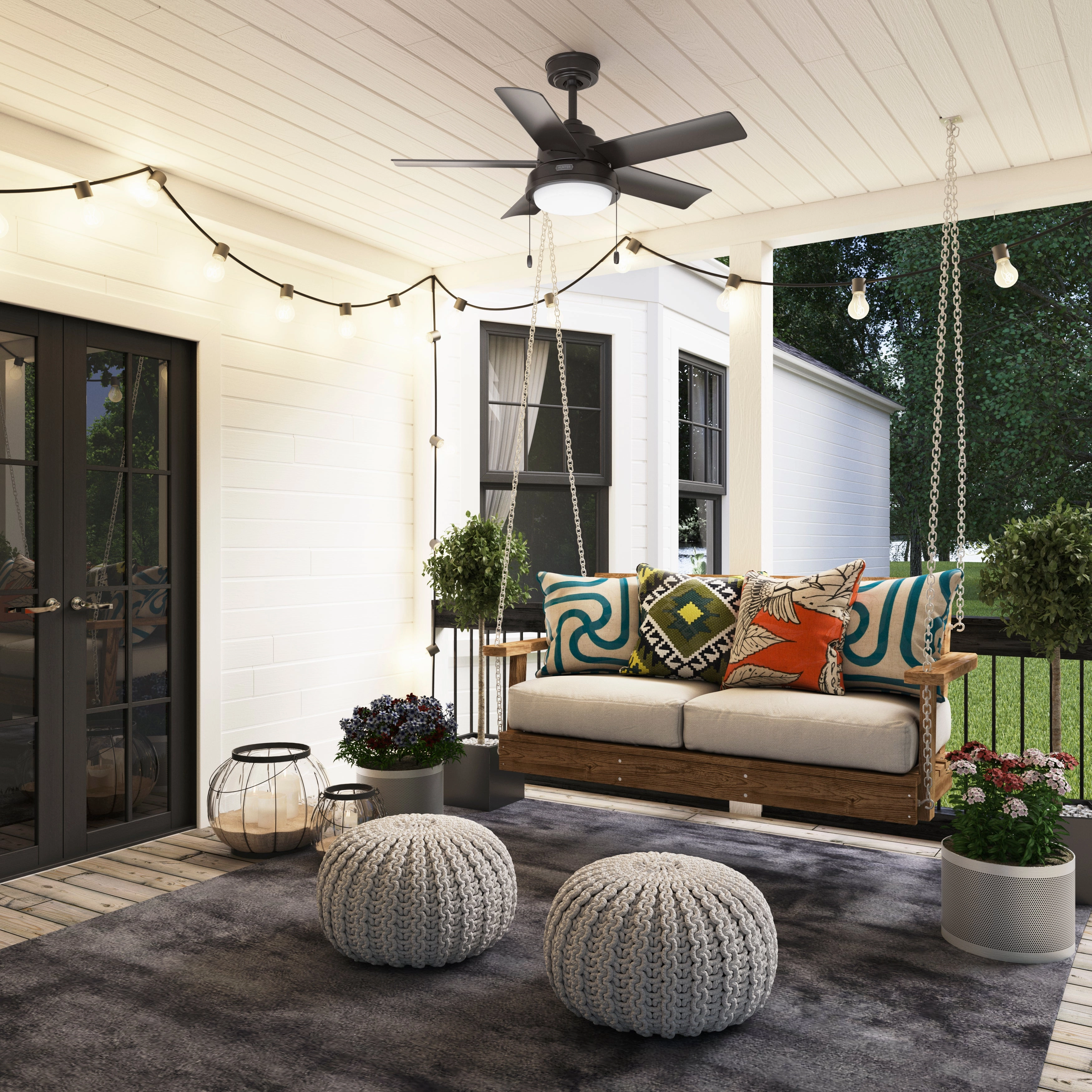 Seawall 44"Ceiling Fan Noble Bronze Mini Ceiling Fans promo