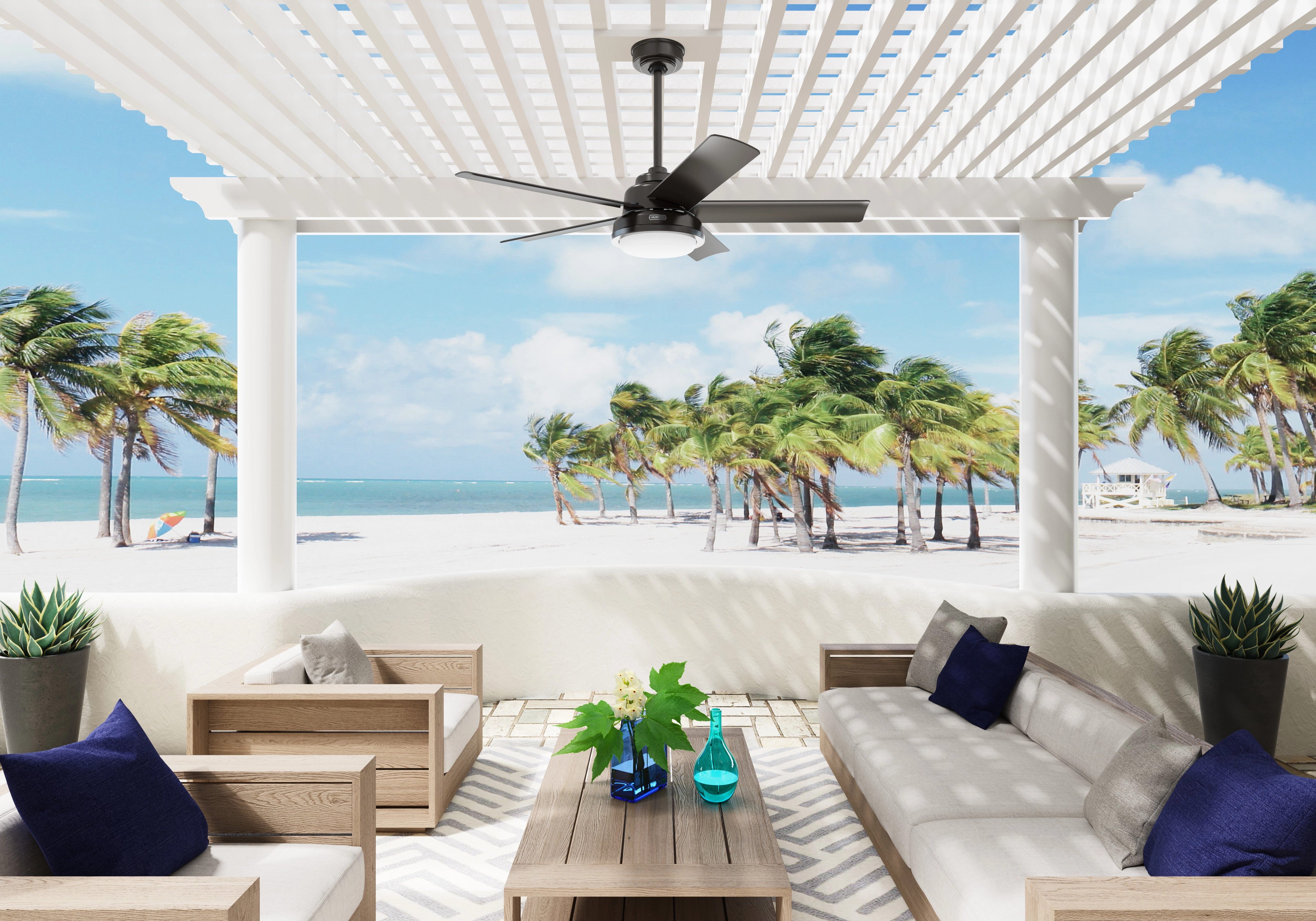 Seawall 52"Ceiling Fan Noble Bronze Exterior Fans special offers
