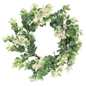 Seeded Baby Eucalyptus Wreath 15" Cheap Holiday Home Decor