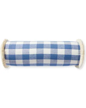 Serena & Lily Classic Linen Gingham Pillow Cover Throw Pillows cheap throw sets