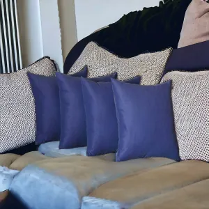 Set Of Four 18" X 18" Sapphire Blue Polyester Zippered Pillow Cover Throw Pillows sofa decor deals