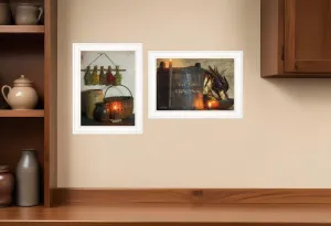 Set Of Two Let Your Light Shine 1 White Framed Print Wall Art Buy Wall Decor with deals