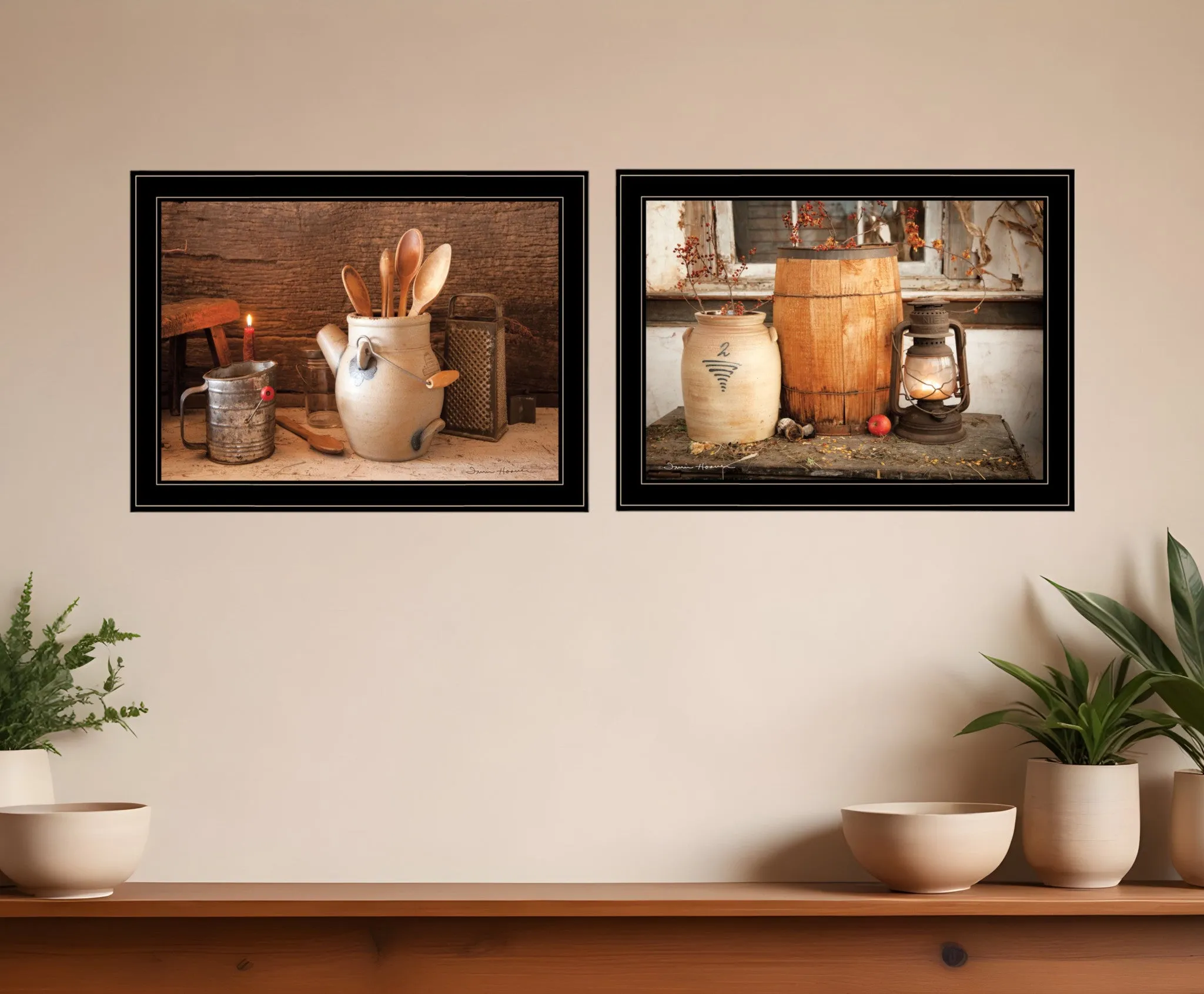 Set Of Two The Nail Keg 5 Black Framed Print Wall Art Cheap Wall Mirrors & Decor
