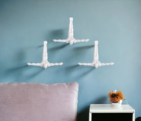 Set of Three 7" White Divers Resin Wall Decor Decorative Accessories hot offers