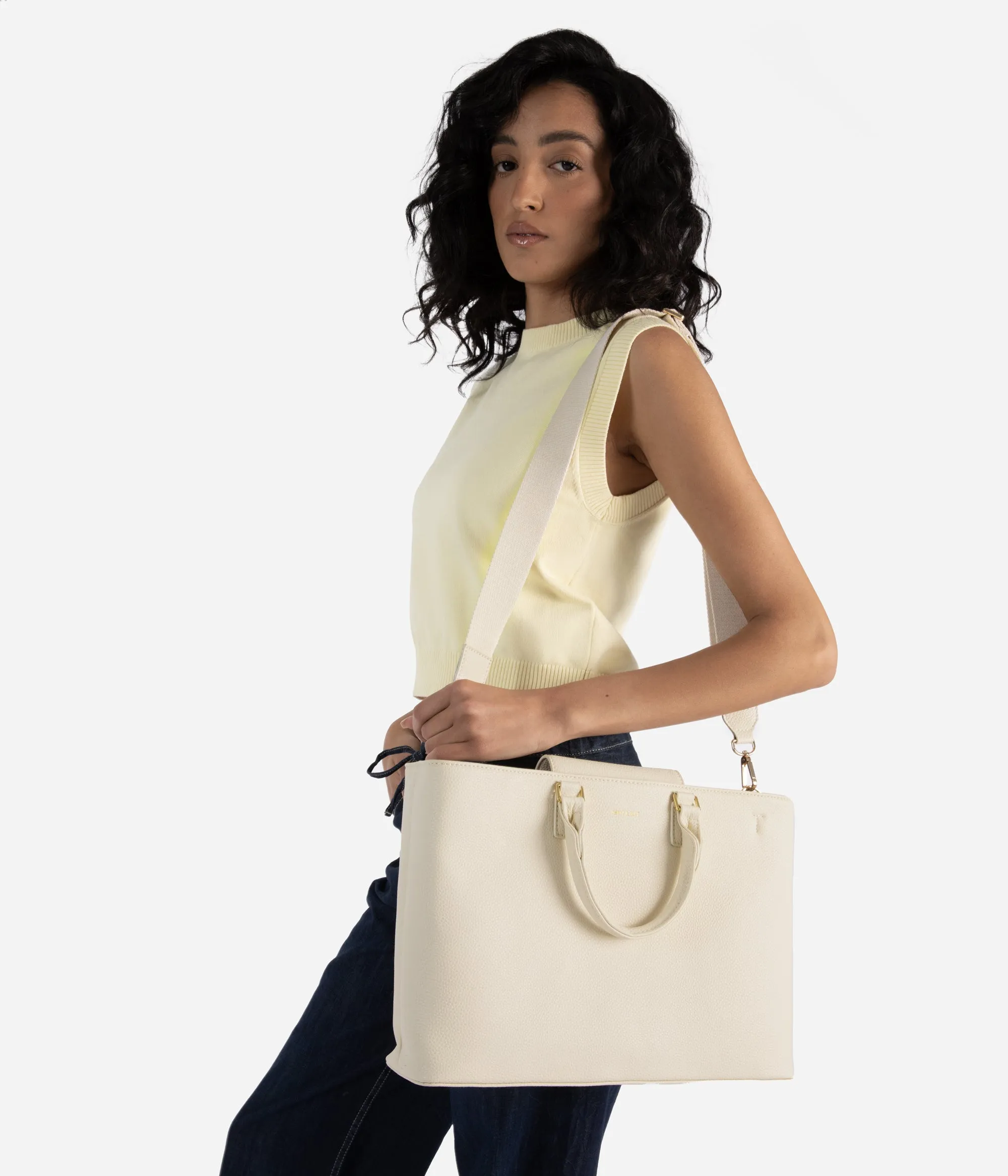 SEVYN Vegan Satchel - Grain