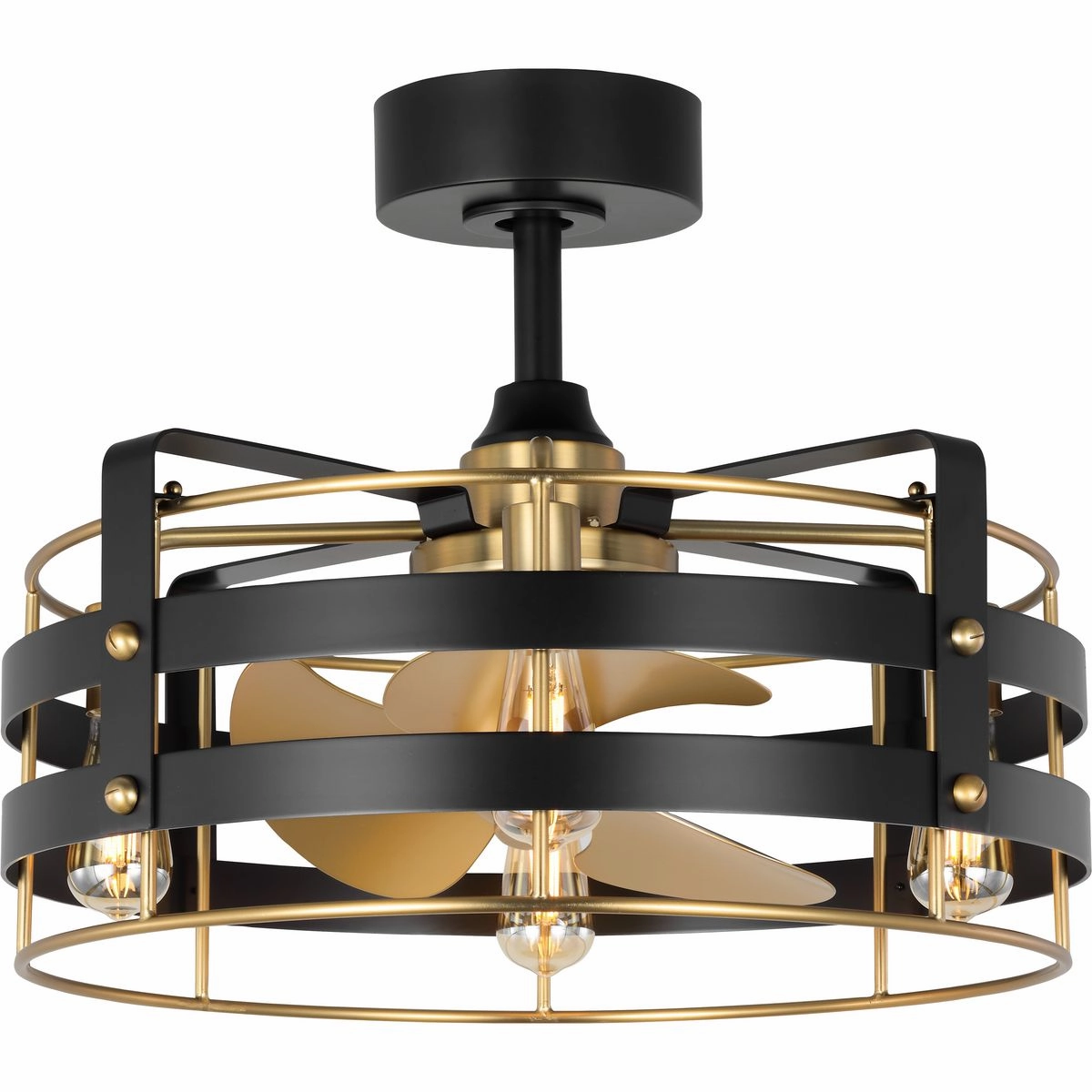 Sewell 24"Ceiling Fan Matte Black Fandeliers at discount prices