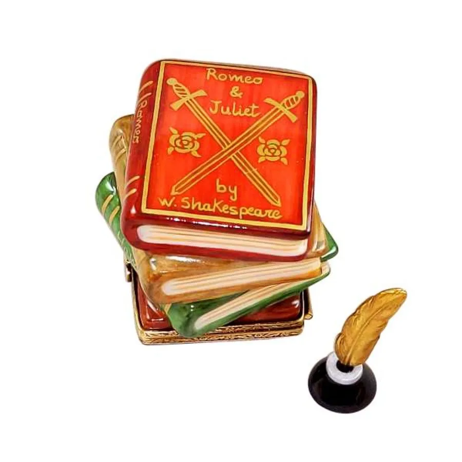 Shakespeare Stack of Books Limoges Limoges Boxes collectors shop