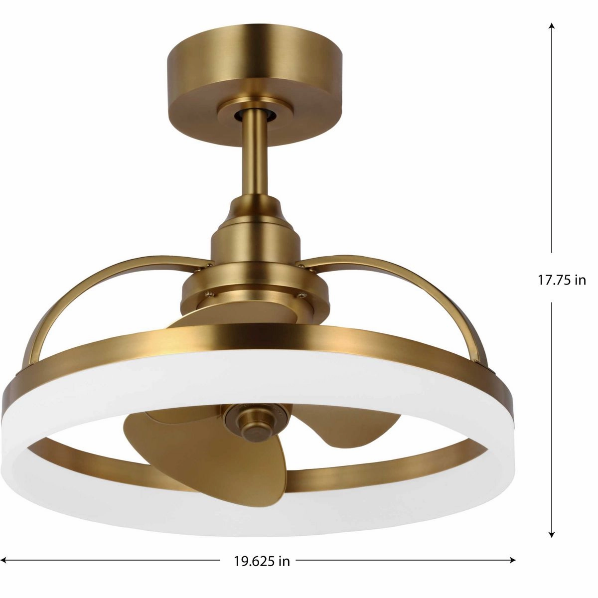 Shear Ceiling Fan Brushed Bronze Fandeliers at discount prices