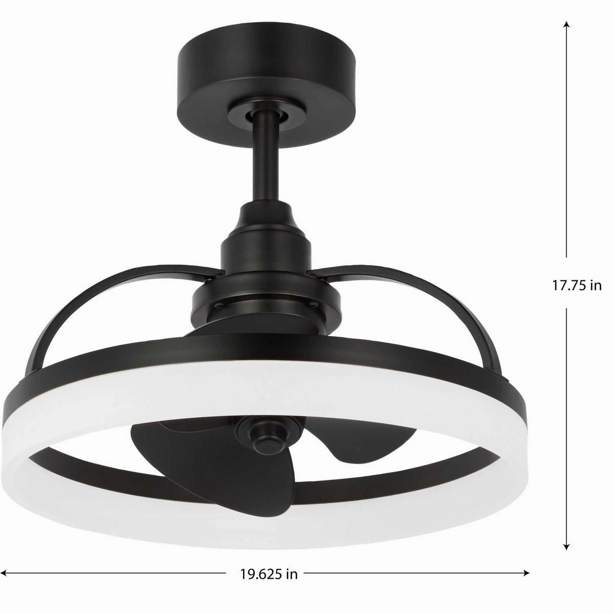 Shear Ceiling Fan Matte Black Fandeliers at discount prices