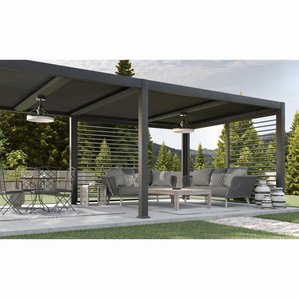 Shear Ceiling Fan Matte Black Fandeliers at discount prices