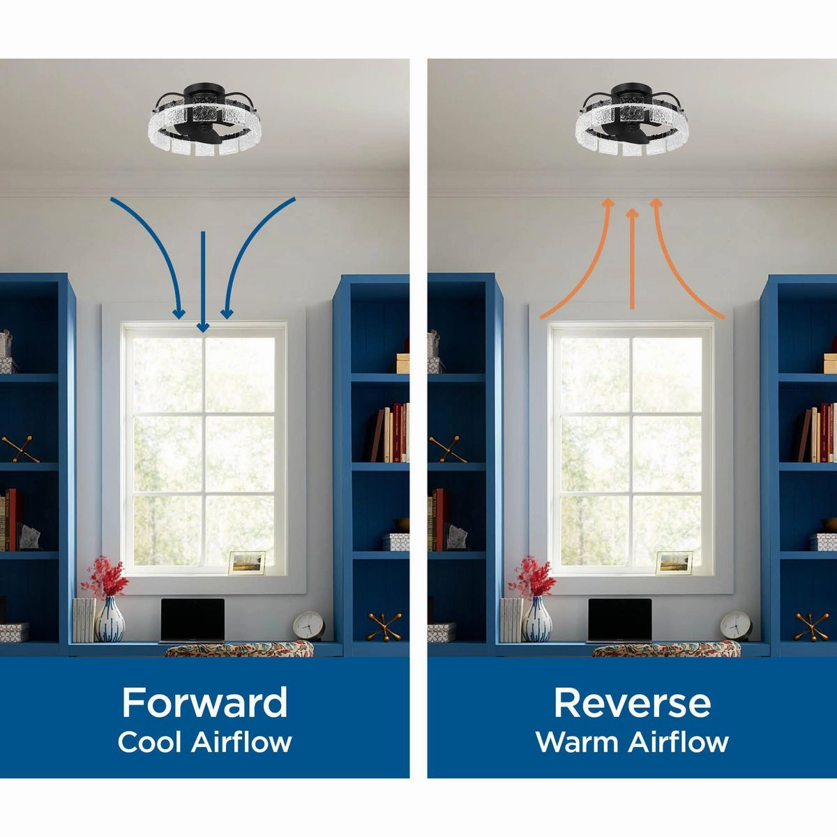Shear Ceiling Fan Matte Black Fandeliers at discount prices
