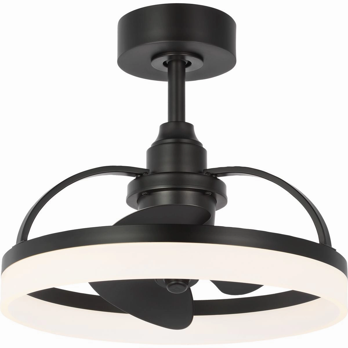 Shear Ceiling Fan Matte Black Fandeliers at discount prices