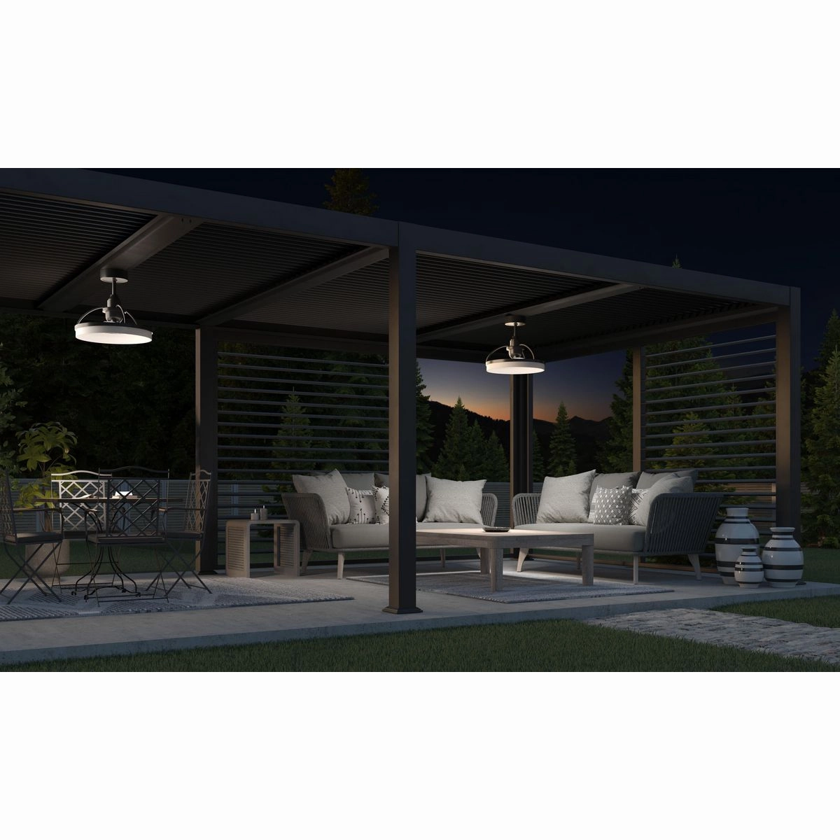 Shear Ceiling Fan Matte Black Fandeliers at discount prices