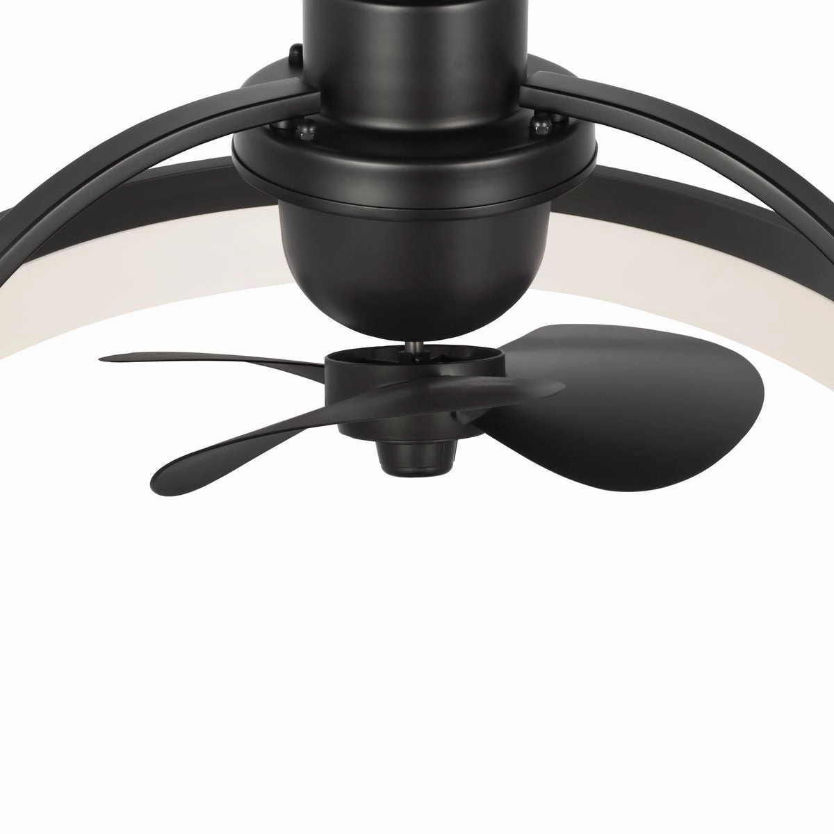 Shear Ceiling Fan Matte Black Fandeliers at discount prices