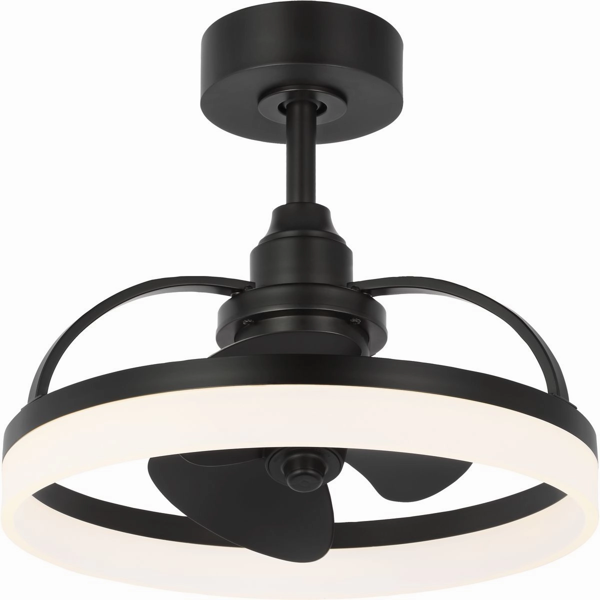 Shear Ceiling Fan Matte Black Fandeliers at discount prices