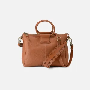 Sheila Medium Satchel In Pebbled Leather - Warm Honey