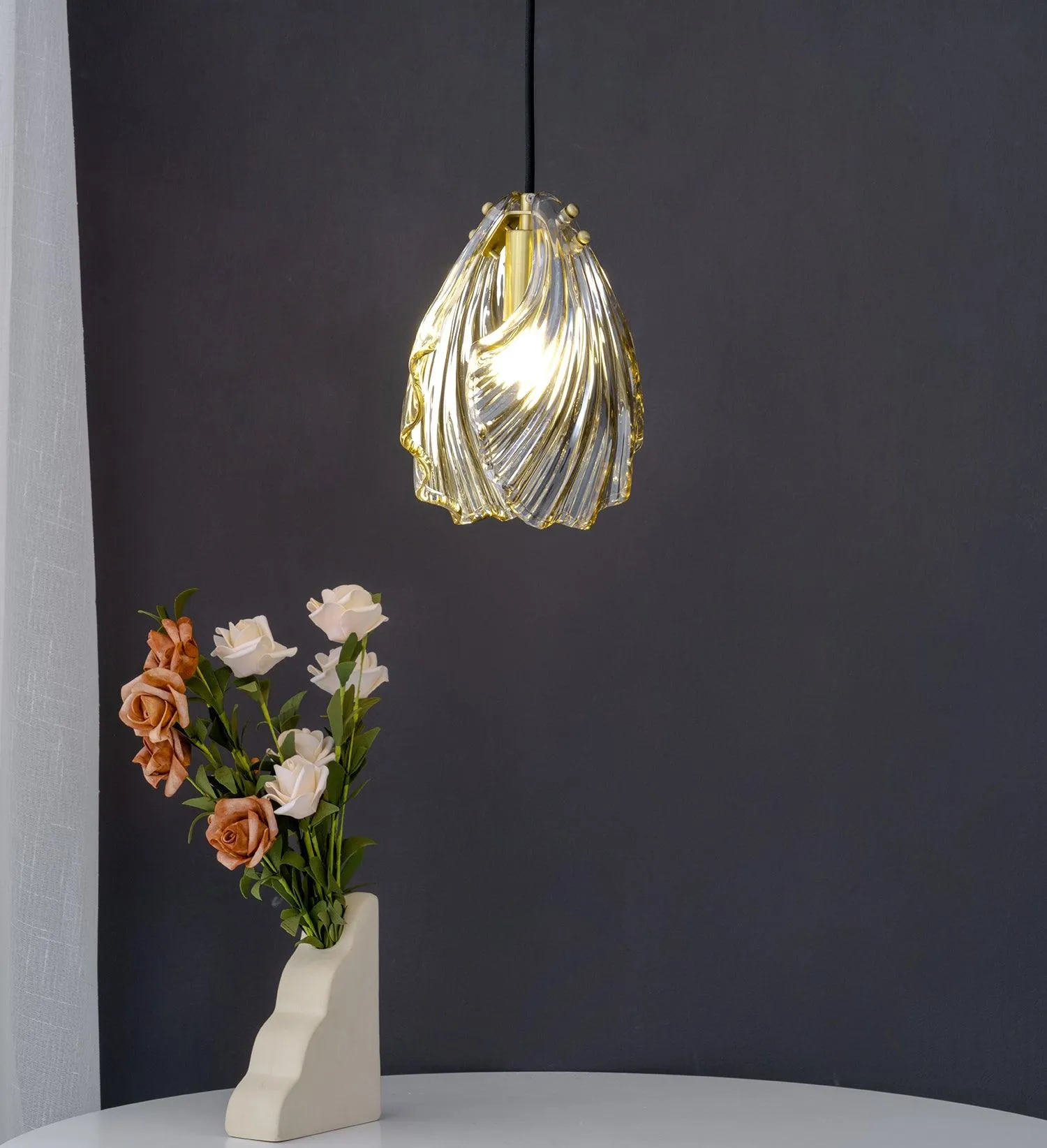 Shell Mini Pendant Swag Light