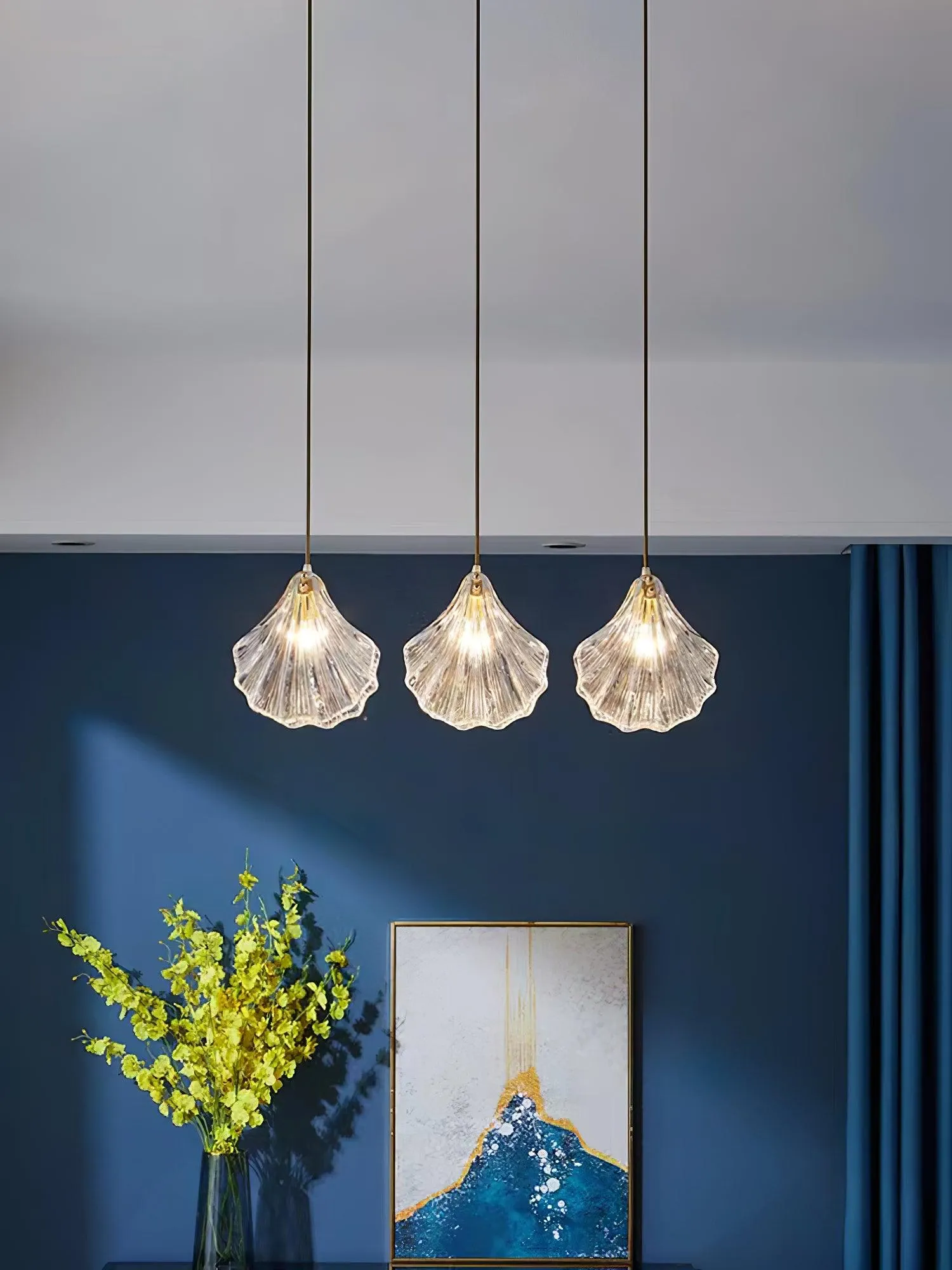 Shell Mini Pendant Swag Light