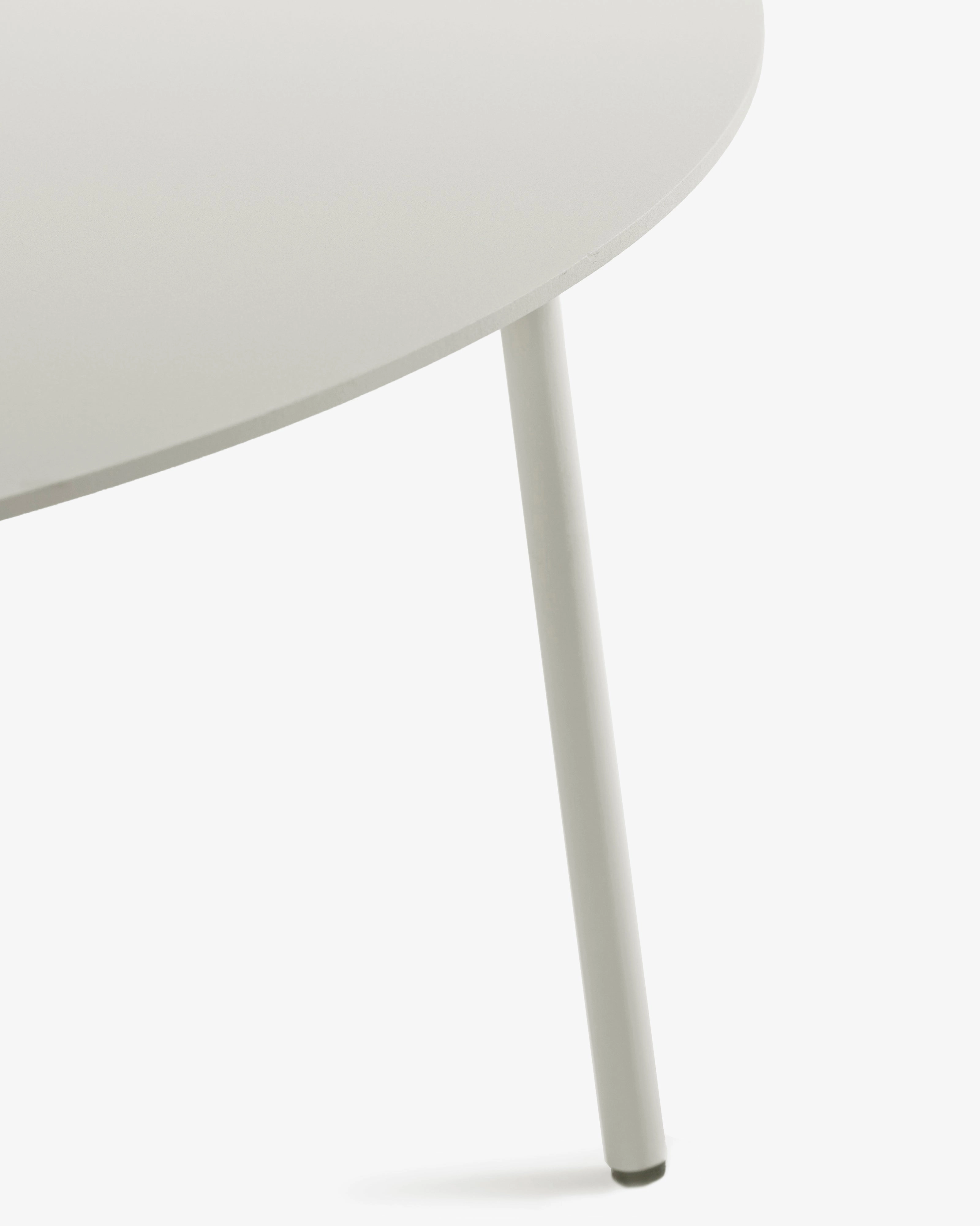 Side table round XL aluminium sand August