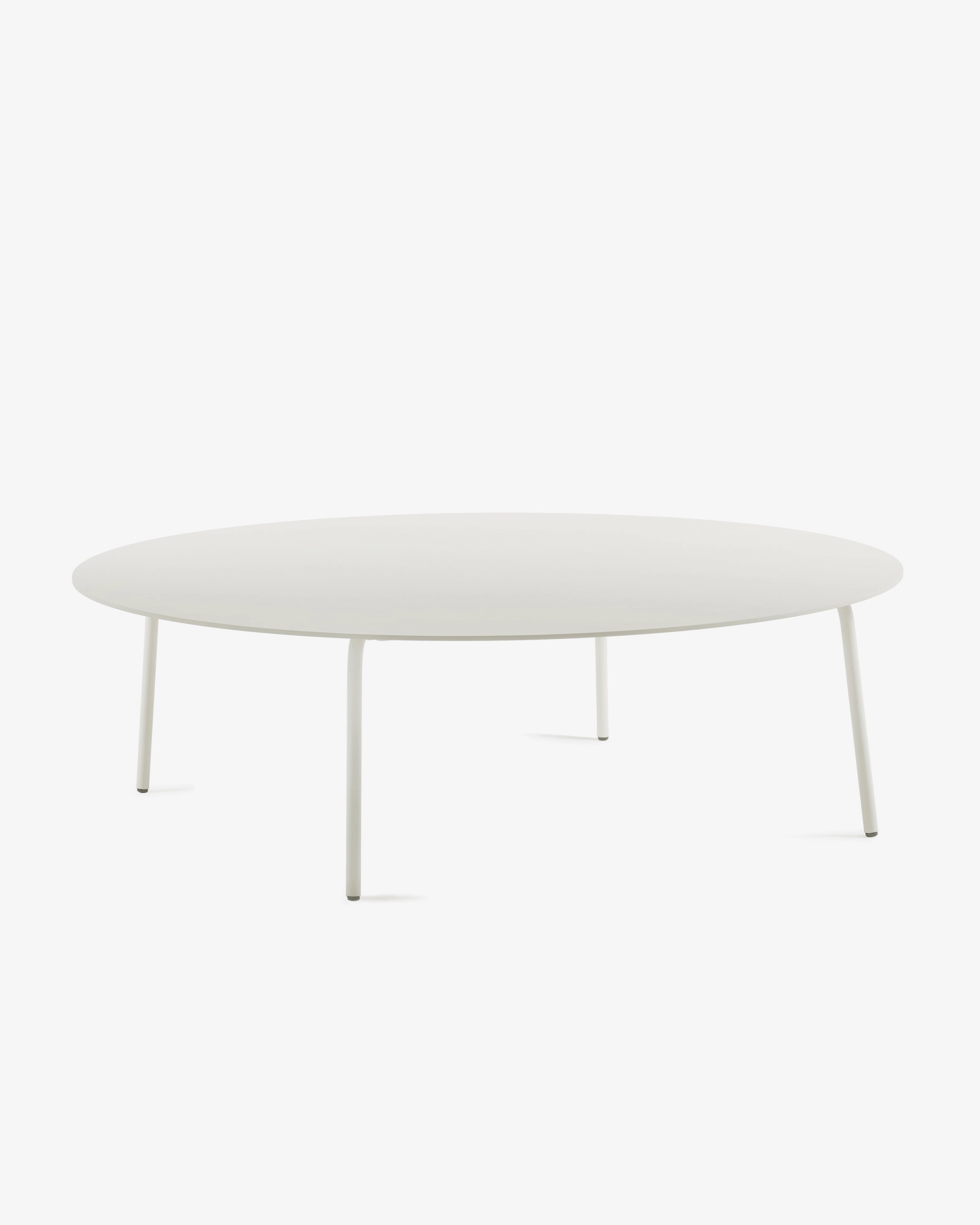 Side table round XL aluminium sand August
