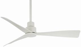Simple 44" 44"Ceiling Fan Flat White Exterior Fans FANS limited time offer
